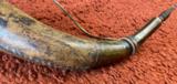 Antique Rawhide Covered Powder Horn From The Jim Dresslar Collection - 5 of 6