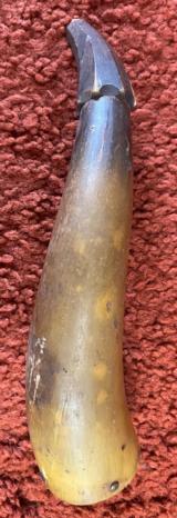 Antique Powder Horn Dated 1864 - 6 of 7