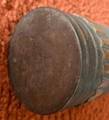 WW1 EMPTY INERT 3" Mortar Shrapnel Shell Casing And Timed Fuse Assy. - 4 of 6