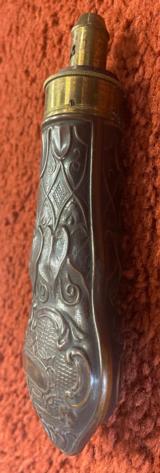 Antique Hawksley Powder Flask - 6 of 8