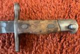 Type 30 Japanese Bayonet With Scabbard And Leather Frog - 5 of 11