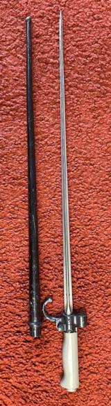 French Lebel Bayonet With Scabbard - 1 of 7