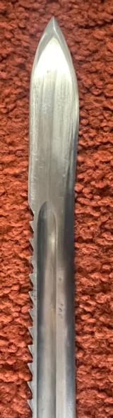 Schmidt Rubin M-1914 Swiss Sawback Bayonet And Scabbard - 8 of 11