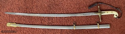 U.S. Marine Corps Mameluke Sword With
Officers Name On Blade " Wells W. Miller"
