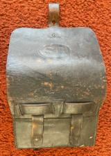 Original Model 1864 Rifle Cartridge Pouch With Govt. Inspectors Marks And Tin Liners - 5 of 10