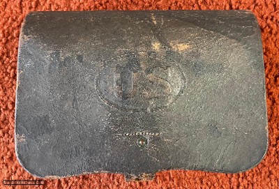 Original Model 1864 Rifle Cartridge Pouch With Govt. Inspectors Marks And Tin Liners