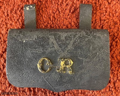 Pre Civil War Militia Cartridge Pouch With Tin Liner.