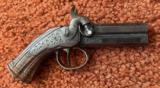 Very High Condition LePage Over-Under Percussion Pistol