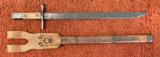 Type 30 Japanese Bayonet With Wooden Scabbard
