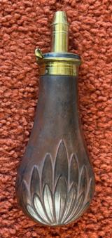 Antique Sykes Copper Powder Flask