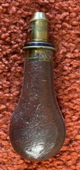 Small Antique Powder Flask For Large Bore Pistol Or Shotgun - 2 of 7