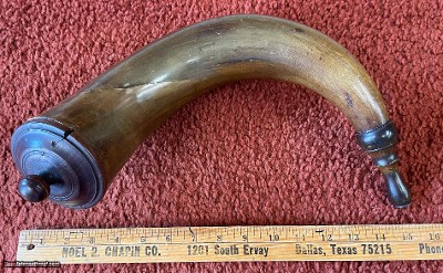 Large Revolutionary War Era Powder Horn From The Jim Dresslar Collection