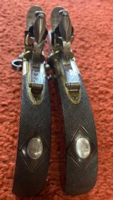 Huge Pair Of Over-Under Large Bore Flint Pistols By Holmes, Liverpool - 5 of 6