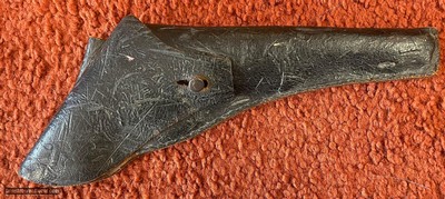 Civil War Era Confederate Tarred Leather
Pistol Holster