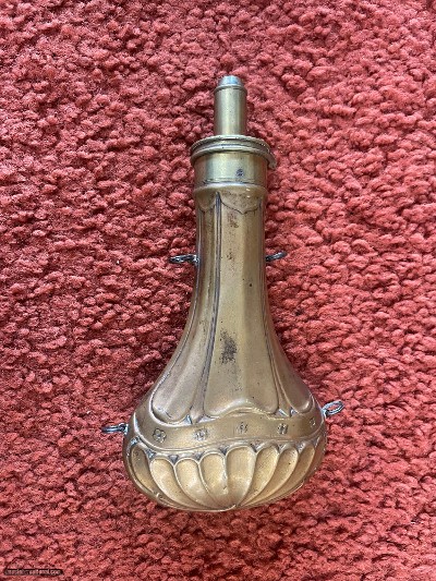 Antique Dixon & Sons Copper Powder Flask