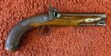 English Thomas Turner Percussion Large Bore Pistol