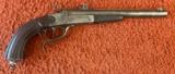 Antique Belgian Single Shot Target Pistol
