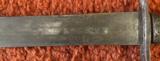 Antique Short Sword And Leather Scabbard - 9 of 10