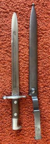 U.S. Krag Rifle Bayonet With Scabbard - 2 of 9