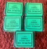 Sierra .22 Caliber 55 Grain .224 Semi-Point Bullets - 2 of 2