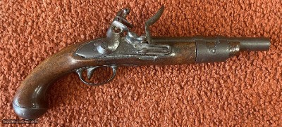 U.S. 1816 Flint Pistol With French Charleville Lock