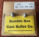 Box of 500 Bumble Bee Lead Bullets .401-40-155-RN-BB - 1 of 2