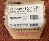40 Smith & Wesson 180 grain round shoulder bullets. - 2 of 5