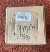 Remington 9 MM. 115 Grain Bullets Full Box Of 1000 - 1 of 2