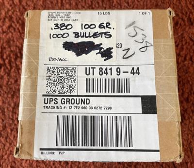 .380 100 GRAIN BULLETS 1000 COUNT