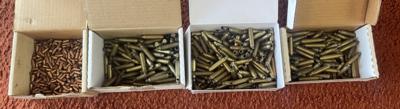 1 box of .223 bullets and 3 boxes of .223 brass