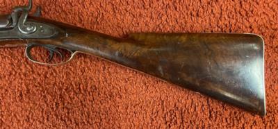 Van Wart Son & Co. English Percussion Double Barrel Shotgun With Solid Silver Mounts - Image 8 of 24