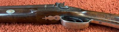 Van Wart Son & Co. English Percussion Double Barrel Shotgun With Solid Silver Mounts - Image 13 of 24