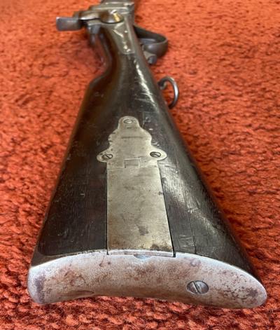 Iron Mounted Sharps 1853 Sporting Rifle .36 Cal.. With Saddle Ring On Lower Tang. - Image 4 of 21