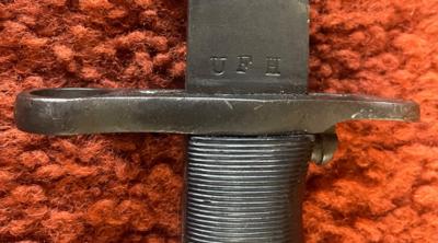 U.S. Garand Bayonet and Scabbard by U.S. Fork and Hoe and dated 1942 - Image 7 of 9