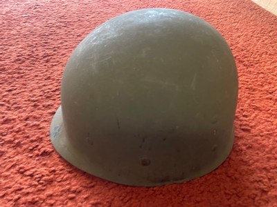 Original WW 2 M1 Fire Rescue Navy Helmet With Liner - Image 10 of 13