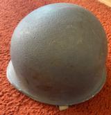 Original WW 2 M1 Fire Rescue Navy Helmet With Liner - Image 4 of 13