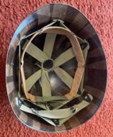 Original WW 2 M1 Fire Rescue Navy Helmet With Liner - Image 12 of 13