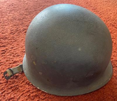 Original WW 2 M1 Fire Rescue Navy Helmet With Liner - Image 5 of 13