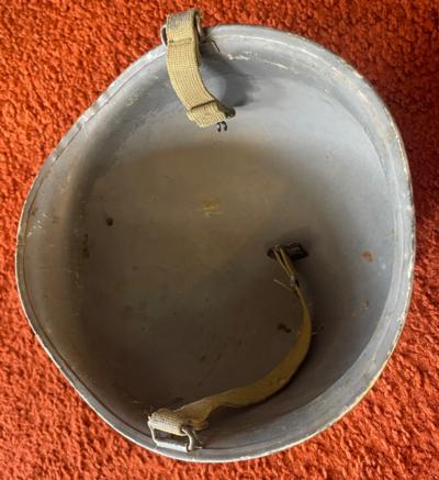 Original WW 2 M1 Fire Rescue Navy Helmet With Liner - Image 6 of 13
