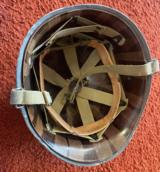 Original WW 2 M1 Fire Rescue Navy Helmet With Liner - Image 13 of 13