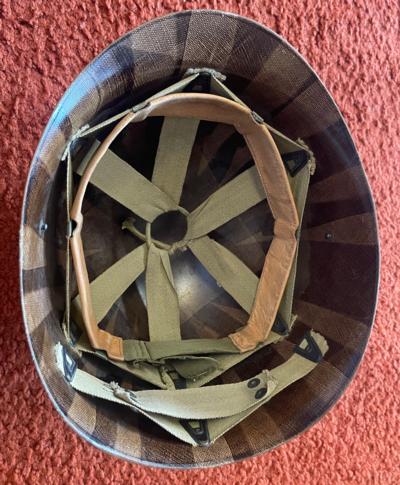 Original WW 2 M1 Fire Rescue Navy Helmet With Liner - Image 12 of 13