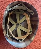 Original WW 2 M1 Fire Rescue Navy Helmet With Liner - Image 11 of 13