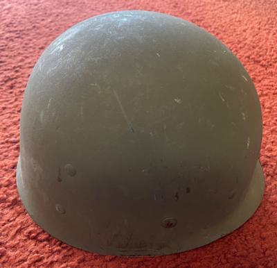Original WW 2 M1 Fire Rescue Navy Helmet With Liner - Image 8 of 13