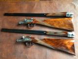 *****SOLD*****Armes De Chasse (by AYA) - SIDELOCK MATCHED PAIR - 28/410 SXS guns - sequential serial numbers - WOW! - 9 of 25