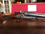 W.W. Greener - 12ga Hammer Gun - 3” 1 1/2 Proofed - 30” Sleeved - 1 1/2 X 2 1/2 X 15 1/4 - L: Full R: 3/4 - 7 lbs 8 ozs - ca. 1882 - #22950 - 1/4 cast - 5 of 25
