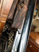 Browning Superposed Superlight Sideplate 28/410 - Engraved and Signed by R. Capece & Diet (Belgian Engravers) - 28” Barrels - 3 Piece Forends - 11 of 23