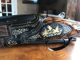 Browning Superposed Superlight Sideplate 28/410 - Engraved and Signed by R. Capece & Diet (Belgian Engravers) - 28” Barrels - 3 Piece Forends - 3 of 23