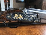 Browning Superposed Superlight Sideplate 28/410 - Engraved and Signed by R. Capece & Diet (Belgian Engravers) - 28” Barrels - 3 Piece Forends - 2 of 23