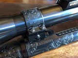 Remington Custom Shop “700-D” - .280 REM - Custom Shop Factory Engraved 4X Bill Weaver Fixed Scope - overall length 42 1/4” - SPECTACULAR and RARE!! - 11 of 22