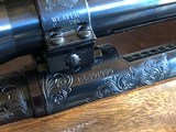 Remington Custom Shop “700-D” - .280 REM - Custom Shop Factory Engraved 4X Bill Weaver Fixed Scope - overall length 42 1/4” - SPECTACULAR and RARE!! - 19 of 22